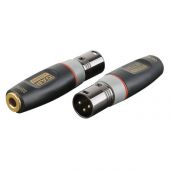 XGA35 - XLR Male 3polig naar stereo jack female verloop  gebalanceerd