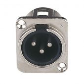 Dap Male xlr chassis  3pole nikkel