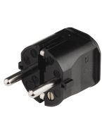 Eurolite Veiligheids stekker met randaarde , Zwart max 16 Amp