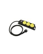 EUROLITE Distributor 3-fold IP44 bk 5 m