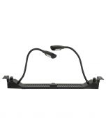 Showgear 19" 2-weg rackverlichting - dubbele zwanenhals