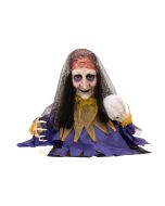 EUROPALMS Halloween Figure Fortune Teller, animated 50cm
