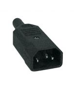 IEC Euro male conector 230v 6 amp