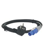 Showtec VoedingsKabel Pro Powercon connector naar Schuko 3 m, 3x 1,5 mm2
