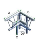 Milos ALM33 - DT22012 Driehoek Decotruss Corner 90° down right apex down