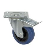 Specifications Blauw wiel met rem 100 mm Gewicht netto (1 stuk): 1,3 kg Bruto gewicht (doos met 12 stuks): 15,9 kg