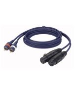DAP FL24150 verloopkabel van cinch / RCA naar female xlr 1,5 mtr