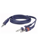 DAP  FL343 Insert/splitterkabel stereo jack naar dubbele mono jack 3mtr