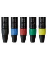 Dap XMK203BB XLR 3polig male xlr connector zwarte behuizing Zwarte eindkap