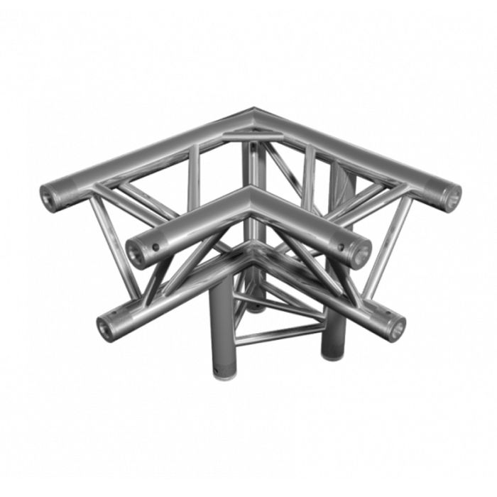 DuraTruss DT 33/2-C33-LD - 3 way corner 90°, down