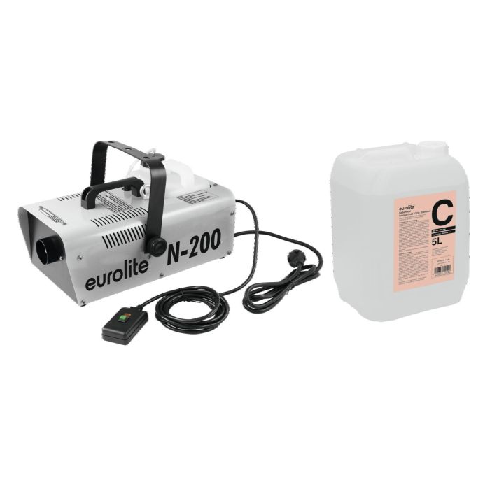 EUROLITE Set N-200 Smoke machine + C2D Smoke fluid 5liter