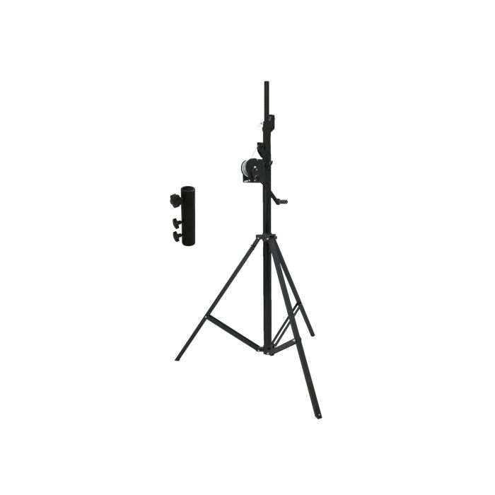EUROLITE Set STT-400/85 Winch stand TÜV/GS black + STV-3529 Adapter long