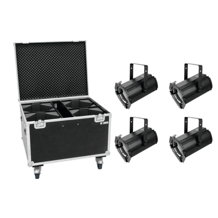 EUROLITE Set 4x LED THA-100F Theater-Spot + Case