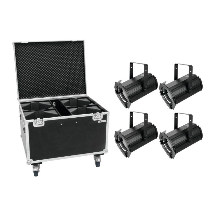 EUROLITE Set 4x LED THA-100F MK2 Theater-Spot + Case