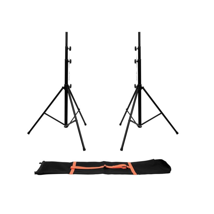 EUROLITE Set 2x LS-1 EU Steel + Carrying bag