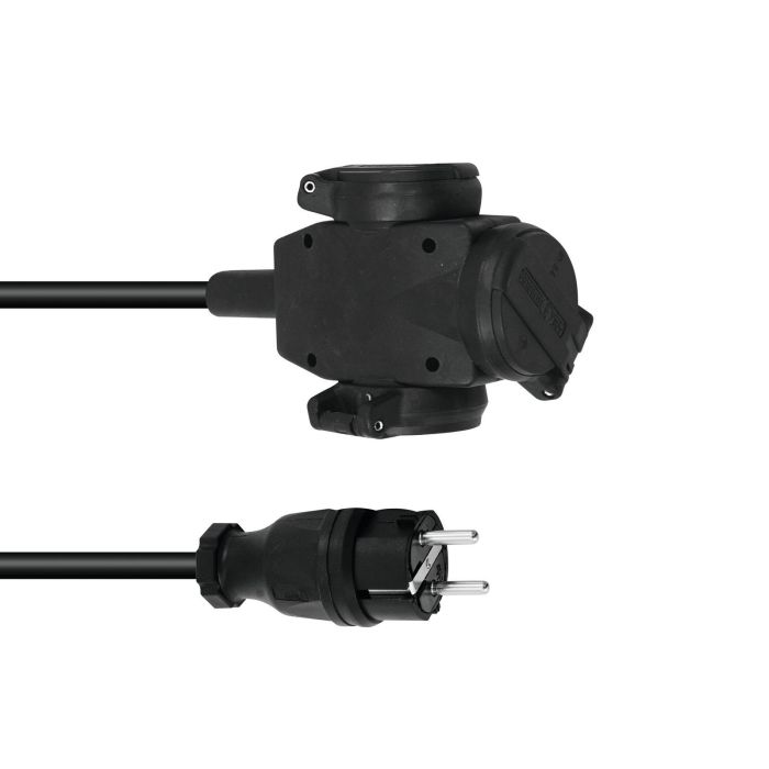 EUROLITE verlengKabel 3x2,5mm lengte 3mtr drievoudige contra stekker 