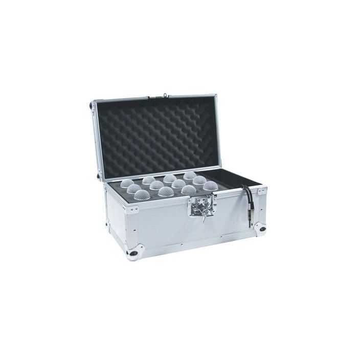 ROADINGER Microphone Case voor 12 Microphones silver
