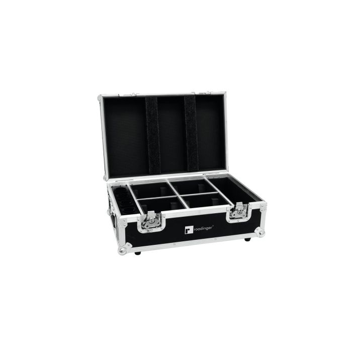ROADINGER Flightcase 4x AKKU TL-3 Trusslight QuickDMX with charging function