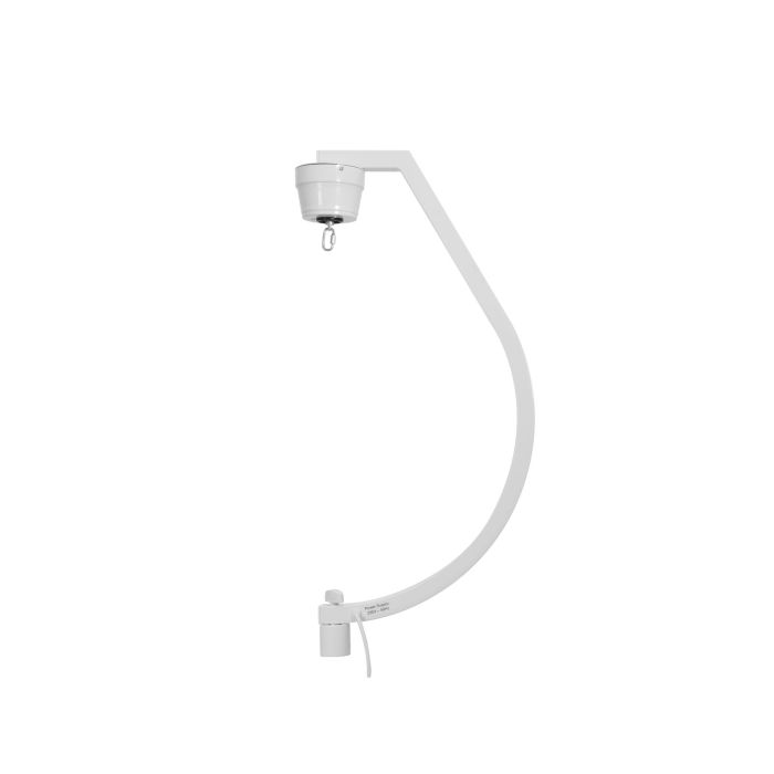 EUROLITE statiefhouder met motor voor spiegelballen tot 50cm wit + snelkoppeling