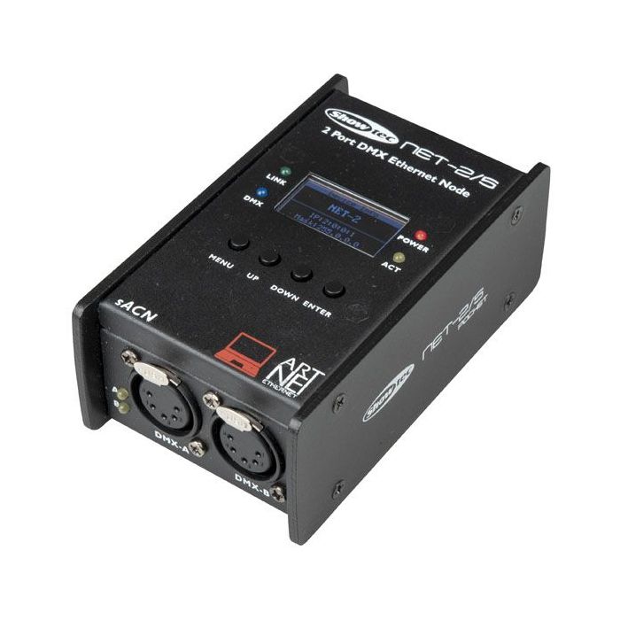 Showtec  NET-2/5 Pocket 2 Channel Artnet node, 5p XLR