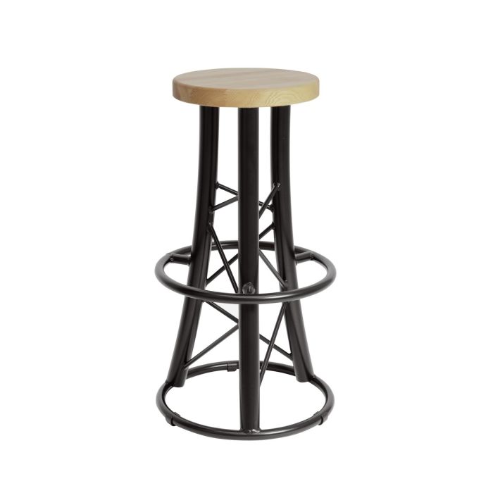 ALUTRUSS Barkruk, gebogen zwart