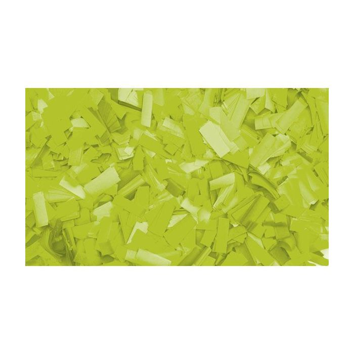 Showgear Slowfall confetti 55 x 17mm Fluor green, 1 kg Flameproof