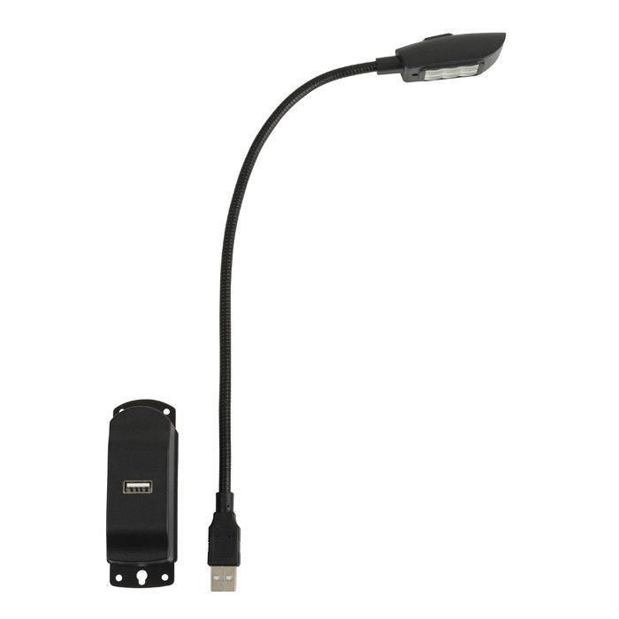 Showgear Mini Light USB RGB Magnetische montagevoet met ingebouwde accu
