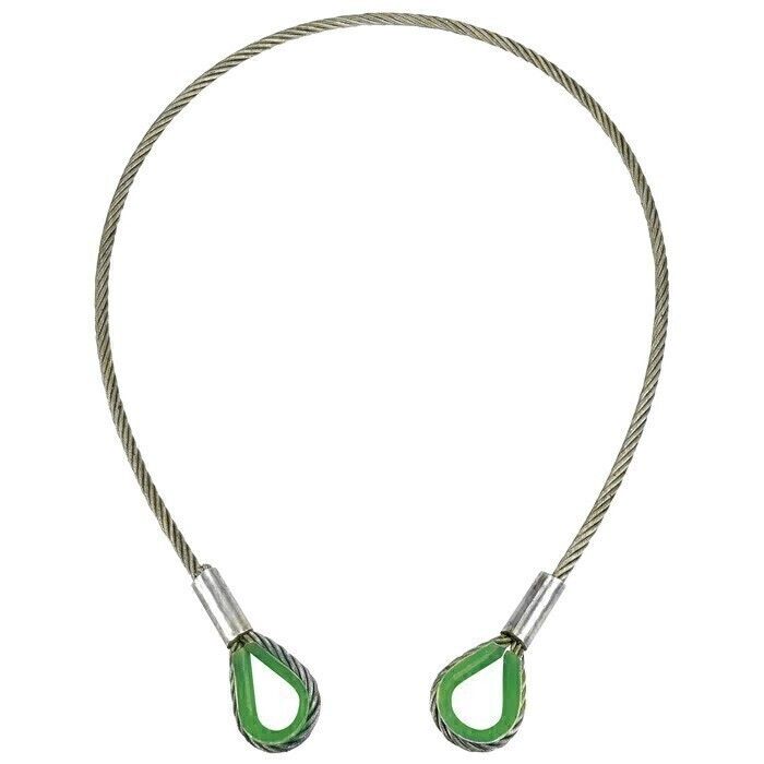 Eller Steel 1T WLL, Certified 10 mm x 2 m, staal met kern van 6 x 36WS 