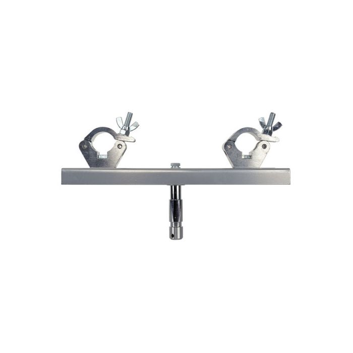 Doughty Standmount Silver voor 50 mm Tube Adjustable 200 - 400 mm, Silver