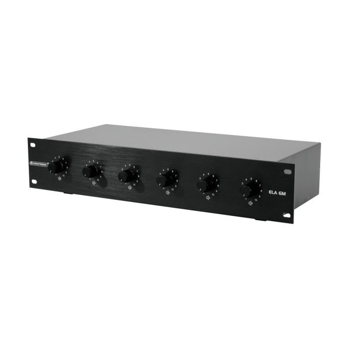 OMNITRONIC PA 6-zone mono vol control  20W Zwart