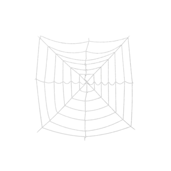 EUROPALMS Halloween Spiderweb, 180x180cm