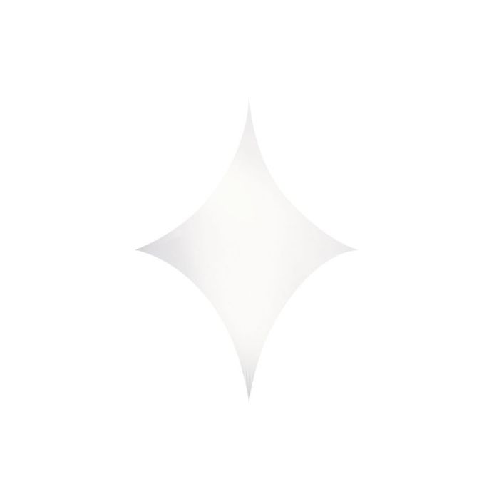 Wentex Stretch Shape Diamond 125 cm x 125 cm, wit 
