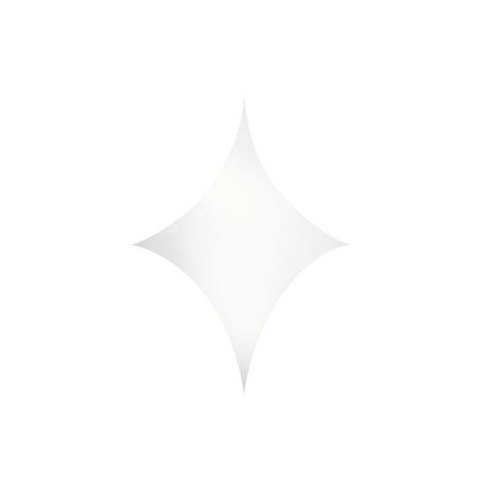 Wentex Stretch Shape Diamond 250 cm x 125 cm, wit 