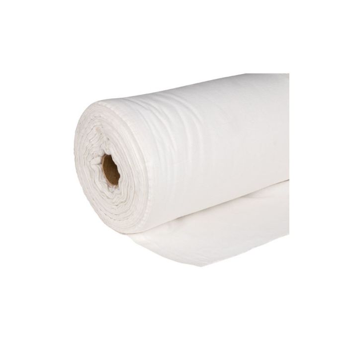 Wentex Deko Flanel 1,3 m (b), rol 60 m, wit, 160 gr/m2