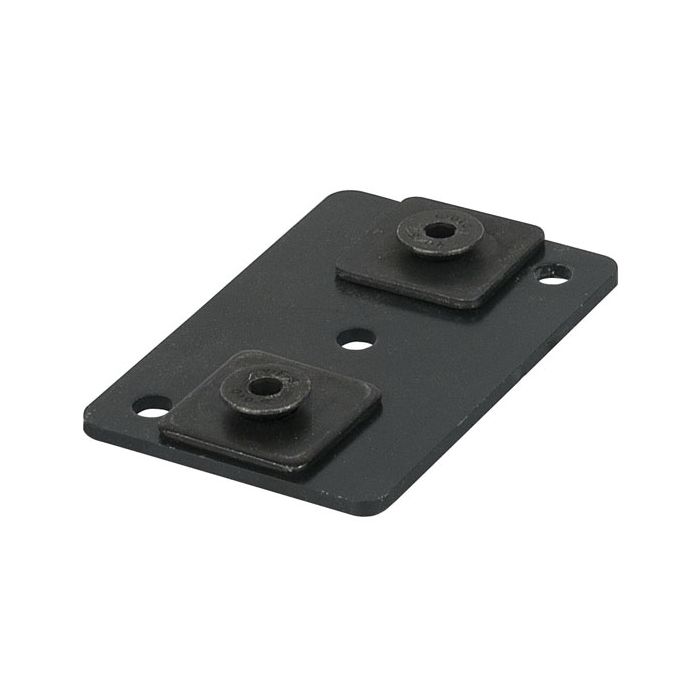 Wentex Eurotrack - Ceiling mount (loose part) Black (powder coated)