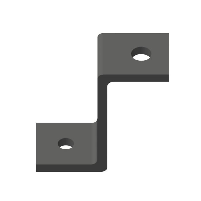 Wentex Eurotrack - Universele montage beugel Zwart (powder coated) 