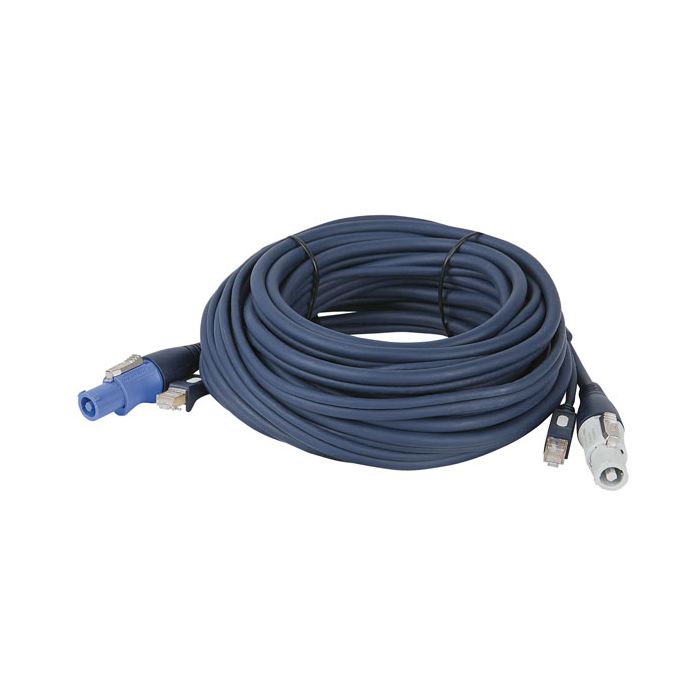 DAP Powercon / RJ45 Verleng Kabel 10m 