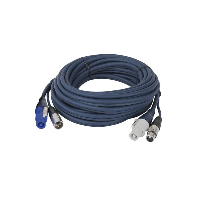 DAP Powercon / XLR Combi power & Audio Kabel 10meter