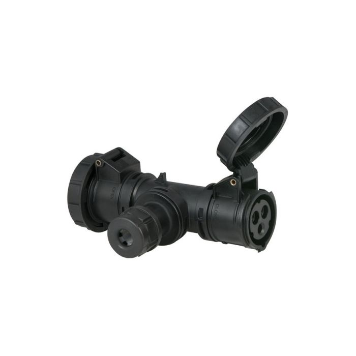  Showtec T-connect 2 Way 16/3, Cablegland CEE IP67