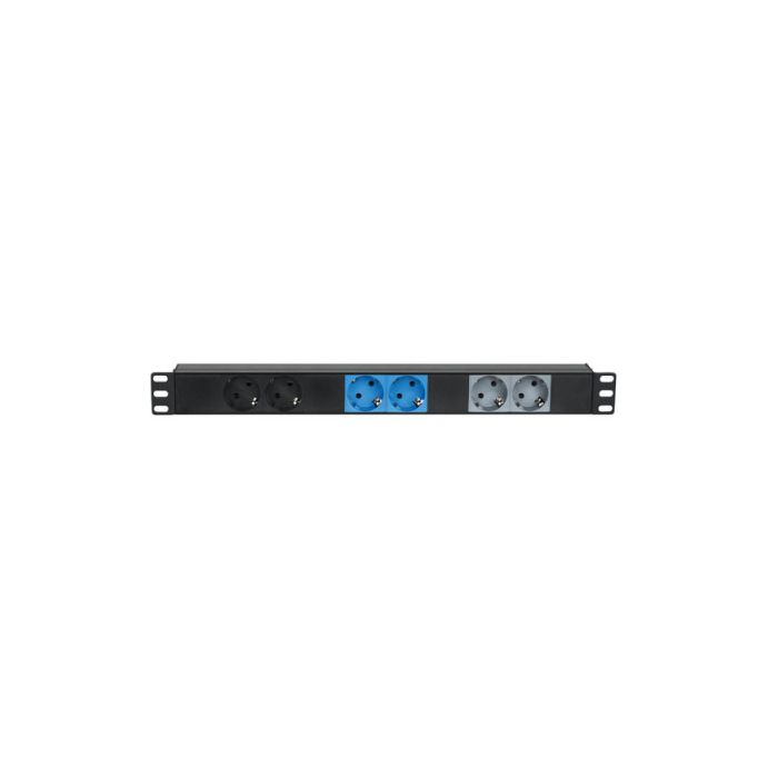 Showgear 19" 1U CEE16A To 6x Sockets 3 Phase Splitter