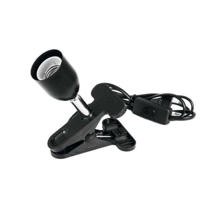 EUROLITE klemhouder voor E-14 lamp met snoer stekker en schakelaar