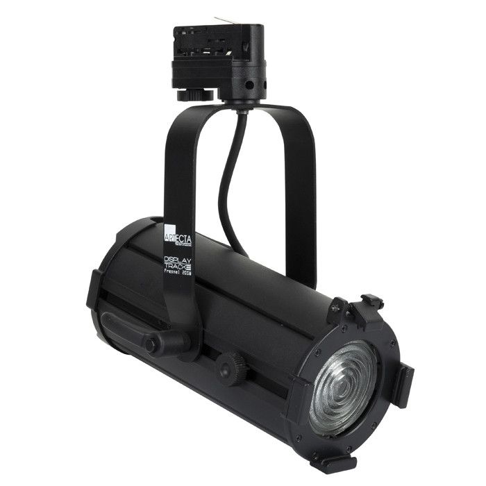 Artecta Display Track Fresnel 20 SW 20 W Schakelbaar Witte LED Fresnel - Zwart