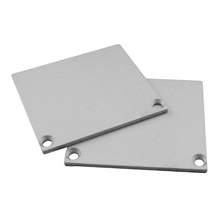 Artecta Eindkap set voor Profile Pro-Line 33 (2 stuks) Aluminium - rechthoekig