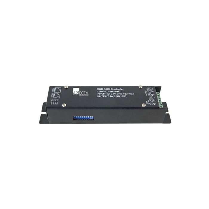 Artecta LED RGB DMX Controller Max output 3x5A - 3 (RGB) kanalen