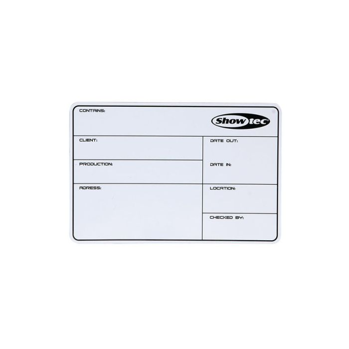 Dap Audio Flightcase Label SHOWTEC, magnetisch met 3M tape en markeerstift 