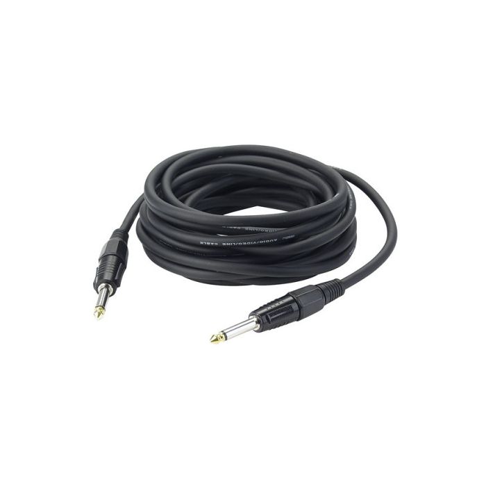 Dap FL0610 - Jack mono > Jack mono 10 mtr with Golden Tip