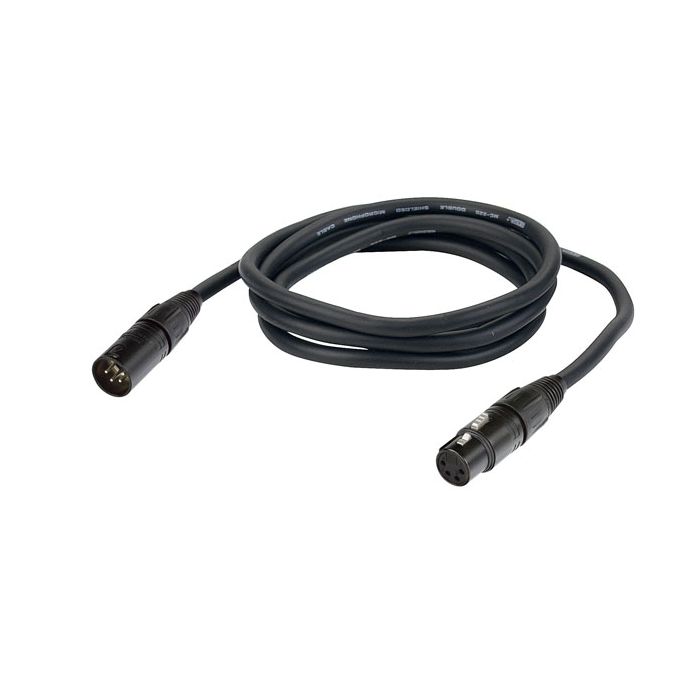 Dap XLR kabel 4polig Male naar Female  10mtr met Neutrik connectors