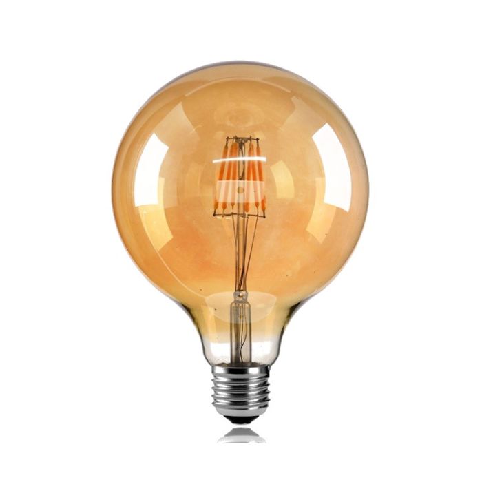 Design ledlamp G125C - 4W - 2700K - E27 - SMOKED - 220V - DIMBAAR 