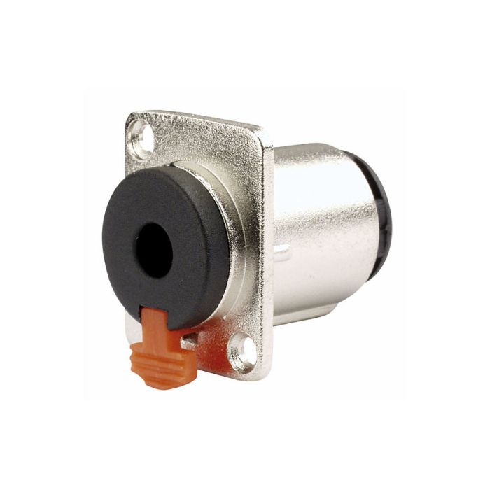 Jack Female locking chassis, Nickel housing