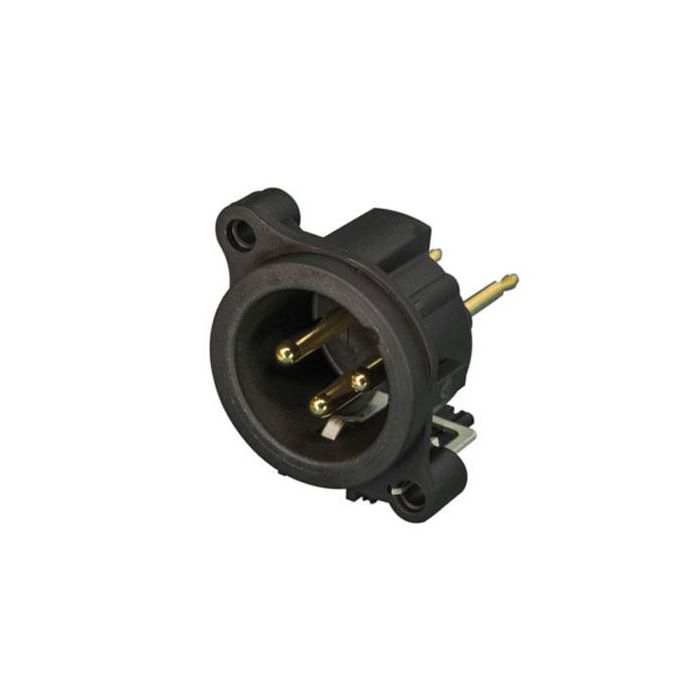 Neutrik 3 Pole male XLR receptaclel Horizontale PCB-montage